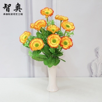 仿真花擺件 太陽花花束，點亮歐式家居的藝術氣息